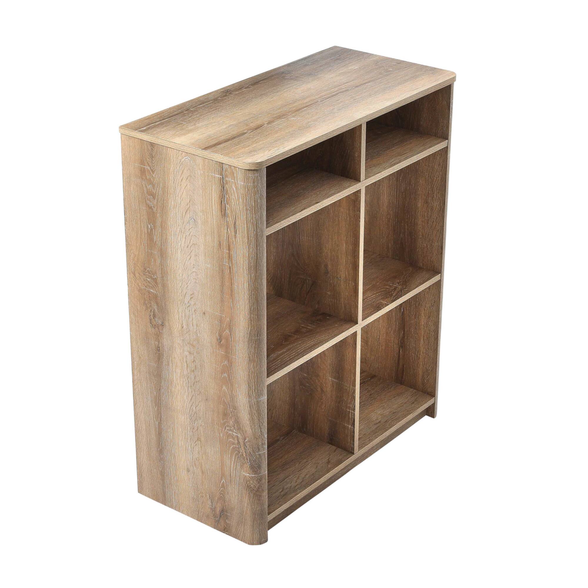 Hello Honey® Coastal Oak Console Table with Storage